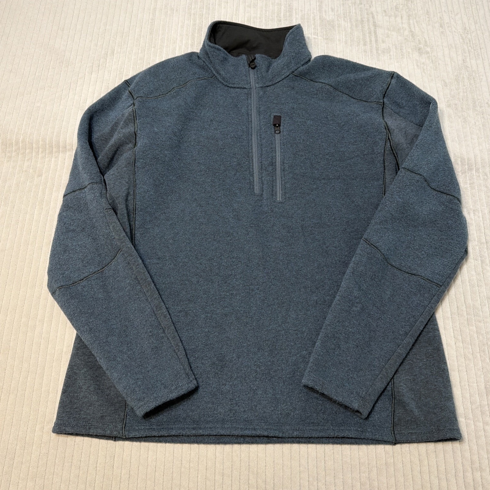 Kuhl Sweater Mens 2xl Blue Pullover Quarter Zip Outdoors